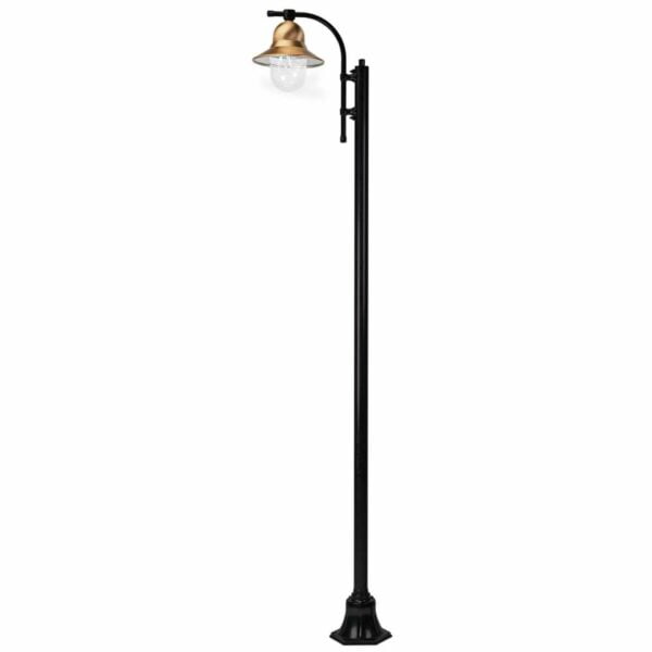 1-lamppuinen Toscane-lyhtypylväs 240 cm, musta