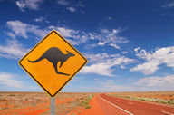 Canvas-taulu Australia highway 884