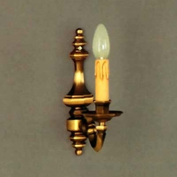 Imke-valaisin, 1-lamppuinen, antiikkimessinki