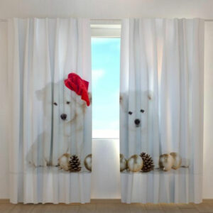 Pimennysverho Christmas Puppiess 240x220 cm