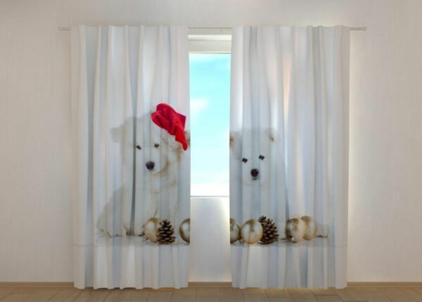 Pimennysverho Christmas Puppiess 240x220 cm