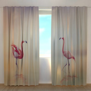 Pimennysverho Pink Flamingoes at Sunset 240x220 cm