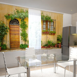 Pimennysverho THE FRONT IN FLOWERS FOR THE KITCHEN 200x120 cm