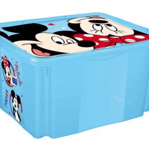 Kannellinen säilytyslaatikko Mickey 45 L